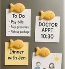 15 Pack Goldfish Magnets goldfish Magnets For Fridge Holdfish Cracker Funny 
