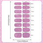 12 Sheets Glitter Nail Wraps  Nail Polish Strips Stickers  Shine Full Wrap Nail