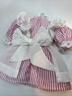 Pleasant Company American Girl Doll Samantha Striped Dress And White Pinafore