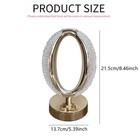 8 46  Touch Table Lamp Dimmable Led Night Light  Luxury Crystal Design Bedside