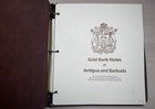 Gold Bank Notes Of Antigua   Barbuda   23 Karat Gold  - 30 Notes