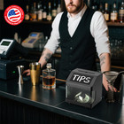 Metal Tip Box With Lock   Keys - Small Donation Box With Chalkboard Label  Black