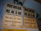  2   1926 West End Fair Weir Lake Gilbert Pa Music By Nazareth Band  Signs