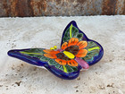 Handcrafted Mini Talavera Butterfly Hand Painted Mexican Folk Art