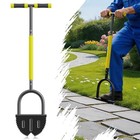 Half Moon Saw Tooth Lawn Edger  40in Edger Lawn Tool With Double V-blade  
