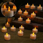 24 Pack Led Tea Lights Battery Operated Flickering Flameless Candles Warm White