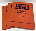 1959 National Retail Hardware Assoc  Hardback Catalogs 3 Vol Set - Rare Find