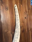 D m  Scrimshaw Replica Bone Walrus Tusk Engraved Ship James Allen Liberty