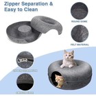 Cat Cave Extra Large Cat Tunnel Bed Indoor Cats cat Donut 50cm