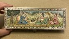 Vintage Persian Khatam Trinket Jewelry Box Hand Painted Scene 8 5 