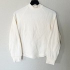 Madewell Tops Womens Waffle-knit Long-sleeve Crewneck Tee Ivory Size Xxs New