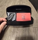 Authentic Ferragamo Black Hard Eyeglasses Case Set With Sealed Microfiber Cloth