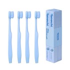 Extra Soft Bristle Toothbrushes For Adults  4-pack  Gentle Cleaning  Blue Color