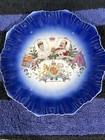 1900s Flow Blue King Edward Vii Plate England Victoria Denmark Queen Alexandra