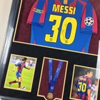 2006 Champions League Barcelona Lionel Messi Signed Jersey Framed Beckett Bas