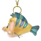 Disney Store Japan Flounder Little Mermaid Plush Keychain Aurora Shiny Nwt
