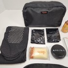 Tumi For Delta Airlines Amenity Travel Kit - Black Fabric Toiletry Makeup Bag