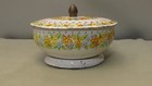 Vintage Decorative Floral Tin With Lid