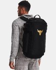 Ua Under Armour Project Rock Duffle Backpack Bag Black Gold Gym 1376459-002