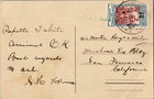 1925 Oceania Tahiti Papeete Colored Picture Cover Ship Mail To Usa California