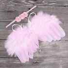 Feather Angel Wings Pink Newborn Props Baby Girl Outfit Infant Photo Costume 