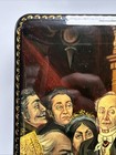 Russian Hand Painted Lacquer Box The Unequal Marriage Hand Painted