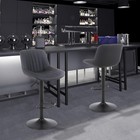 Bar Stools Set Of 1 swivel Counter Height Barstools With Back pu Leather Chairs