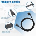 For 2021-2025 Ford F150 Conversion Harness Column To    stowable    Console Shifter