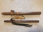 Native American Style Flutes Lot Of 2  Two Legend Flute Makers Deruby And Ellis