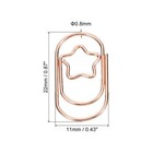 Clip Star-shaped Cute Bookmarks 0 9 Inch Rose Gold  Pack Of 50