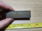 Vintage Letterpress Printing Block Clinton R  Mosteller Clothes Advertising Logo