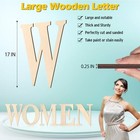 Wooden Letters 17 Inch  Large Wood Letters For Wall Decor  Big Wooden Letter    
