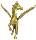 Purpledip Brass Pegasus Statuette  Mythical Two-winged Flying Horse Collectib   