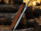 Handmade Damascus Sword  Viking Sword  Medieval Sword  Battle Ready Sword
