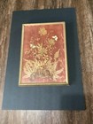 Vtg Pressed Flowers   Butterflies Framed Wall Art Signed Marsh 1971 Labeled