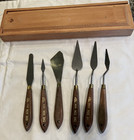 Richeson Che Son Offset Painting Knives 6 Each With Wood Box