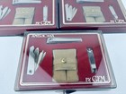 3 Vintage Americana By Gem Travel Set Manicure Grooming Kit - Nail Tools - Case