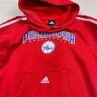 Nba Adidas Philadelphia 76ers Basketball Red Pullover Kids Boys Size 7