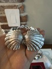 Arthur Court Shell Napkin Rings Set Of 4 With Original Box