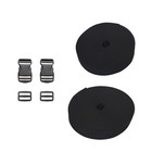 2 Pack 2 Inch 11 Yards Nylon Webbing Strap   2 Set Plastic Buckles Side Release