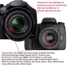 55mm Lens Hood For Nikon Af-p Dx Nikkor 18-55mm F3 5-5 6g Vr Replaces Hb-n106