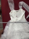Arshiner Girls White Sleeveless Tutu Dance Dress Costume Outfit  Size 150