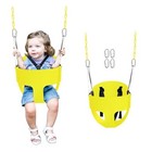 High Back Full Bucket Toddler Swing Seat With 3- Point Adjustable Safety 