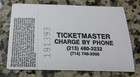 Janes Addiction Underground 1 7 1989 Ticket Stub