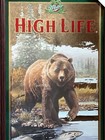 Miller High Life Beer    brown Bear    Wildlife Mirror - Nib