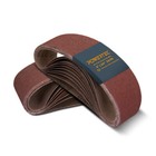 Powertec 18pcs 4 X 24  A o Sanding Belt Assortment  60 80 120 150 240 400 Grit 