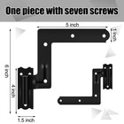 16 Pack  8 Pair  Steel Blind Shutter Hinge 1-1 16  Black Wrought Iron Shutter Li