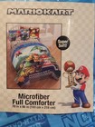 Vtg  Nintendo Super Mario Kart Reversible Microfiber Full Sz  Comforter 76 x86  