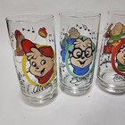 Set Of 4 - Alvin And The Chipmunks   Chipettes Glasses Complete Vintage 1985