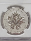 2013 Canada Maple Leaf 5 Dollar Reverse Proof Coin 25th Anniversary Ngc Pf 70